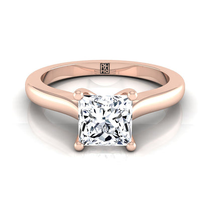 The Mary Select Solitaire Engagement Ring with Lab Diamond in 14K Rose Gold - view 1