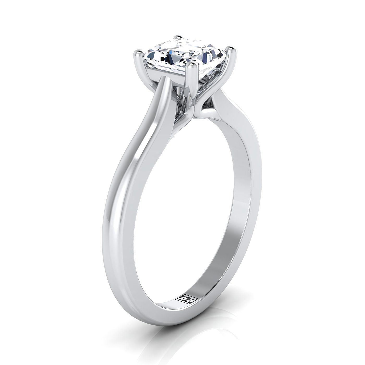 Select Solitaire styling on The Mary princess engagement ring setting | RockHer