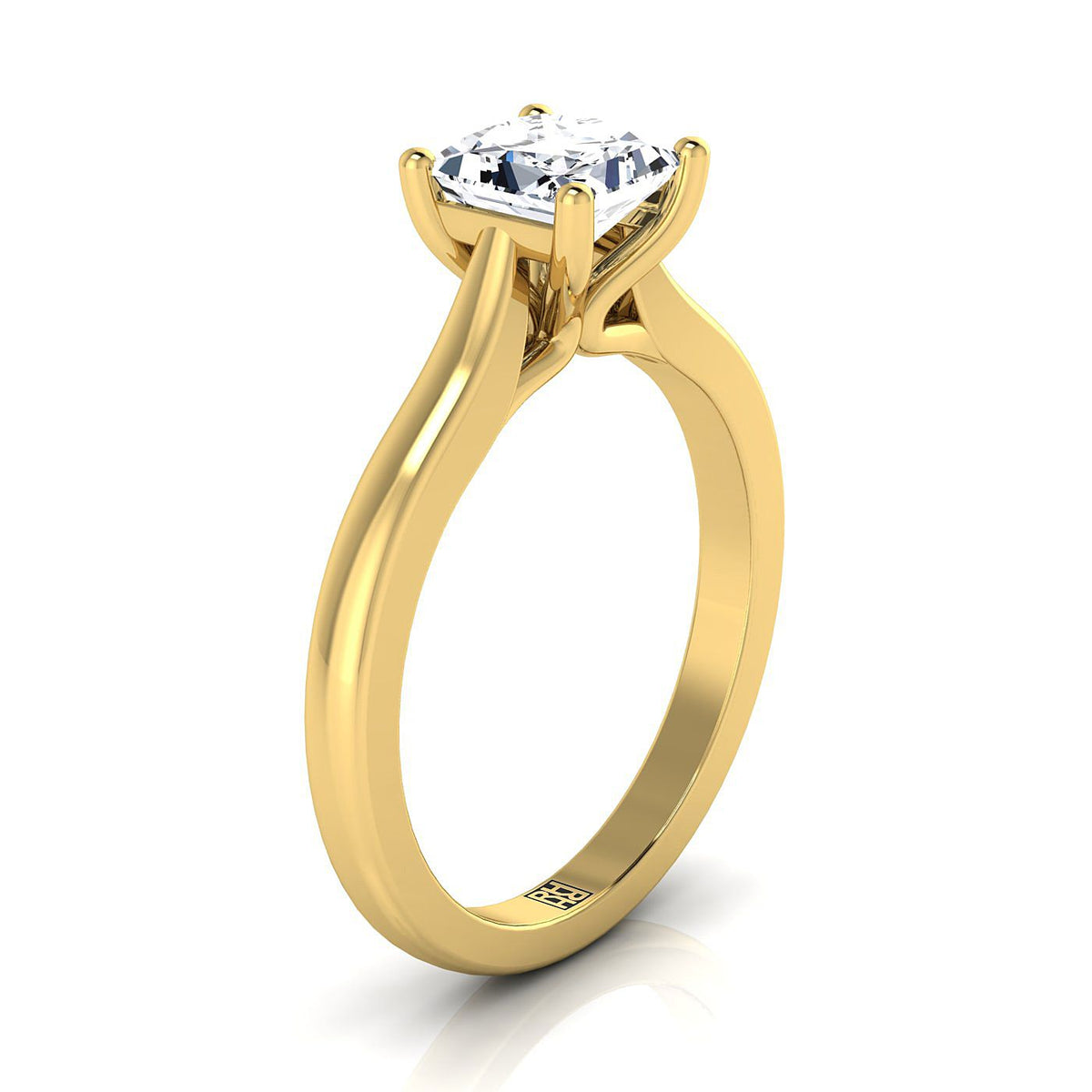 Select Solitaire styling on The Mary princess engagement ring setting | RockHer