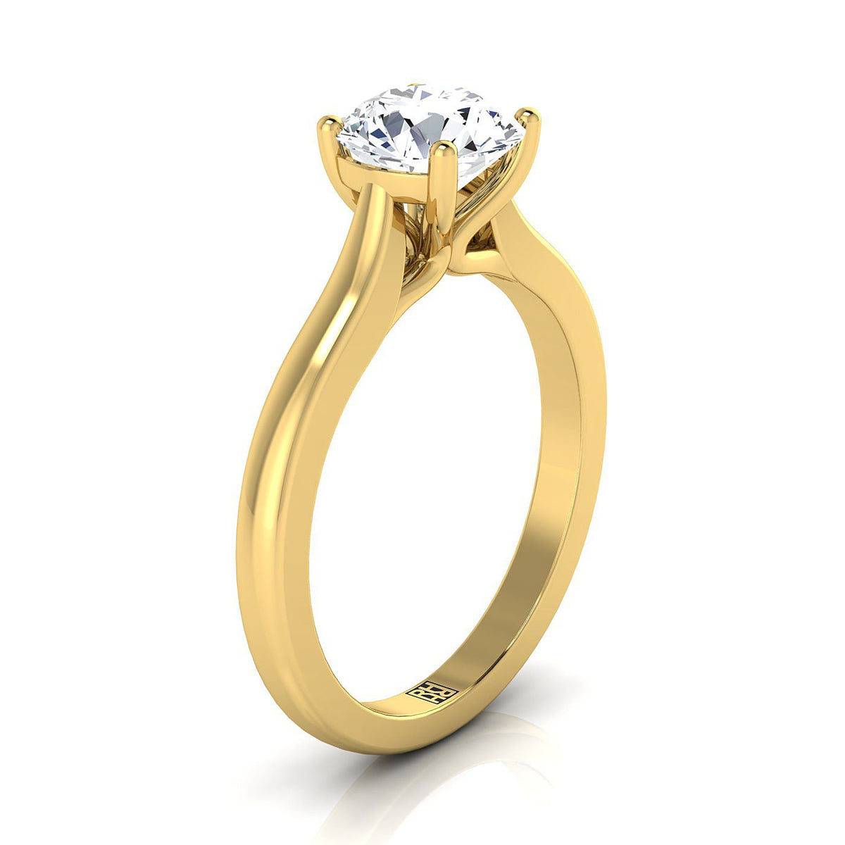Select Solitaire styling on The Mary round engagement ring setting | RockHer