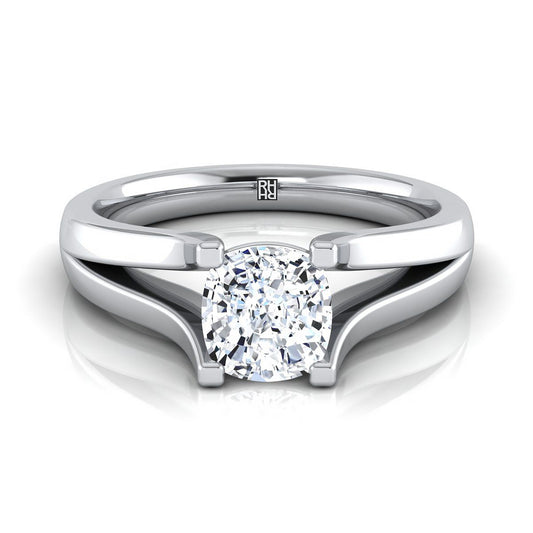 The Rosemary Select Solitaire Engagement Ring with Lab Diamond in Platinum - view 1