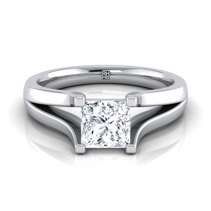 The Rosemary Select Solitaire Engagement Ring with Lab Diamond in Platinum - view 1