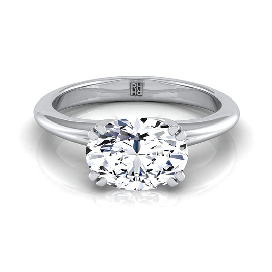 The Spring Select Solitaire Engagement Ring with Lab Diamond in Platinum - view 1
