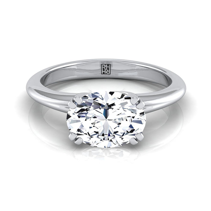 The Spring Select Solitaire Engagement Ring with Lab Diamond in Platinum - view 1