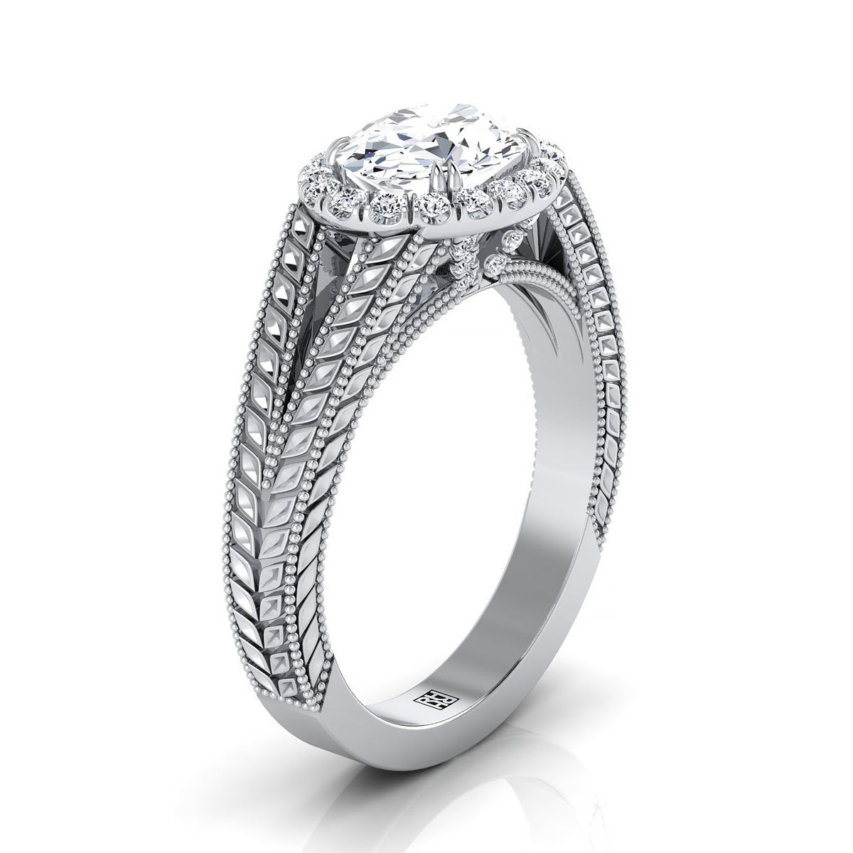 Select Halo styling on The Ramona oval engagement ring setting | RockHer