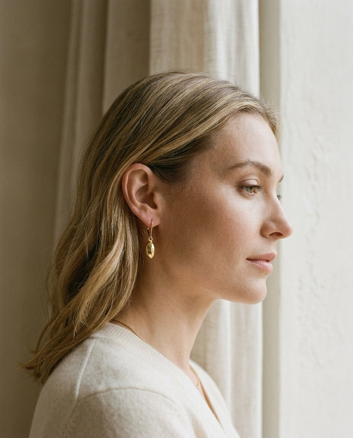 14K Yellow Gold Polished Drop Earrings | RockHer