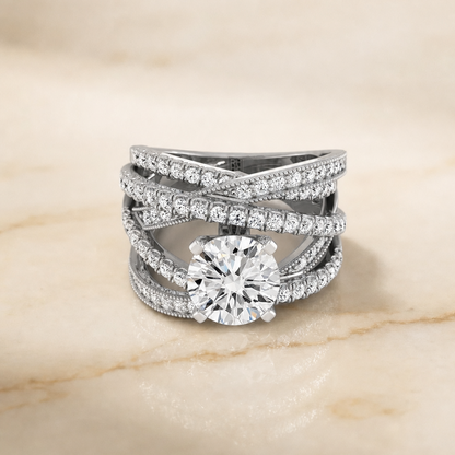 Violetta Select Round 18K White Gold