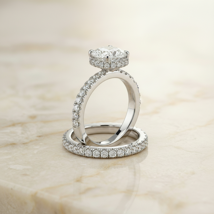 The Elliott Matching Wedding Band, Oval in Platinum | RockHer
