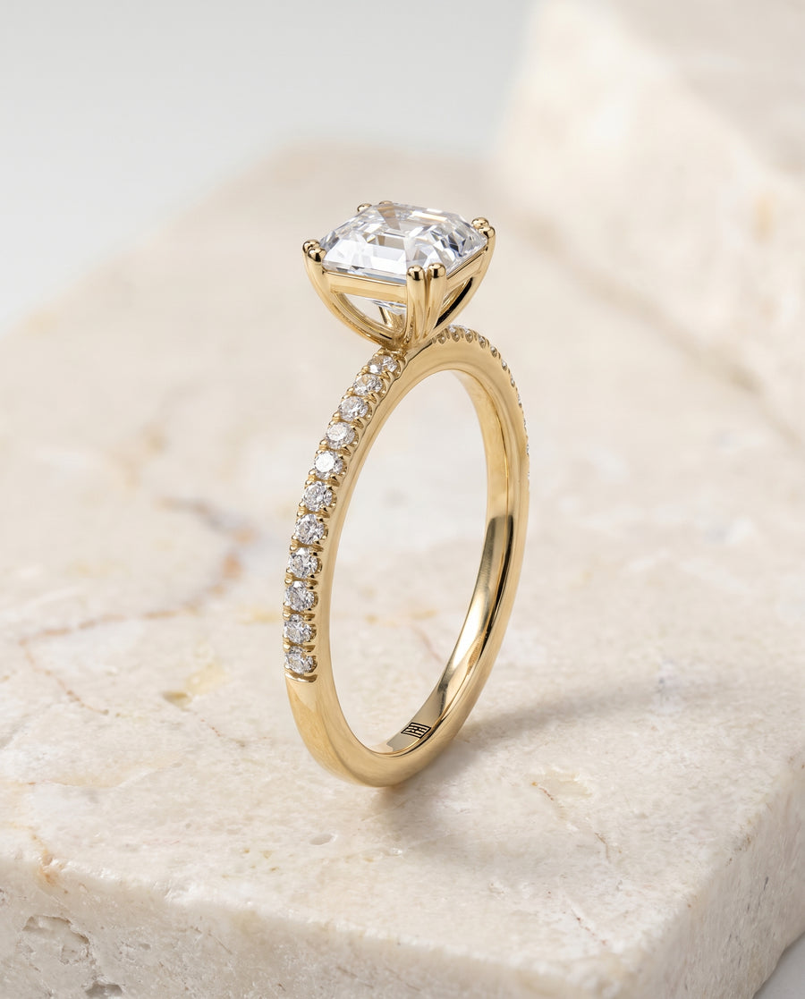 The Kelly Engagement Ring, made to order in our Los Angeles atelier