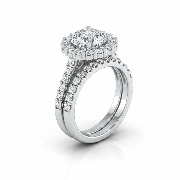 The Fiona Matching Wedding Band, Round in Platinum | RockHer
