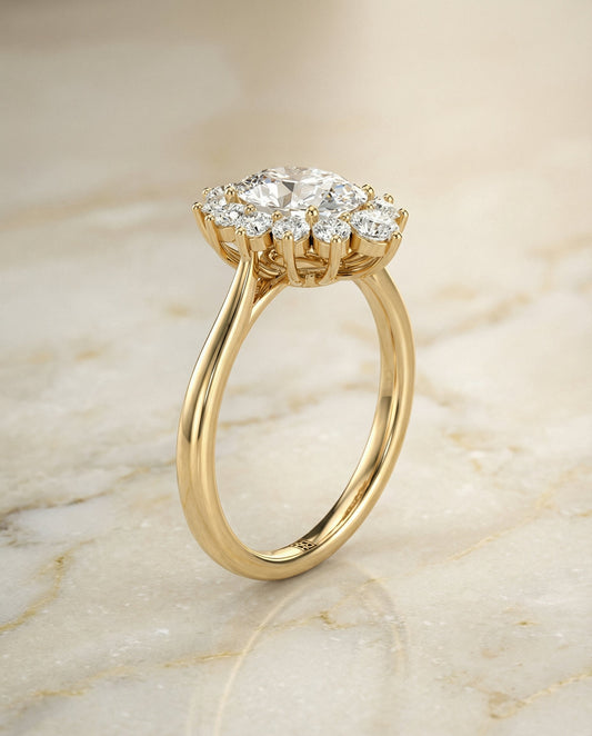 Eloise Select Oval engagement ring in 14K Yellow Gold