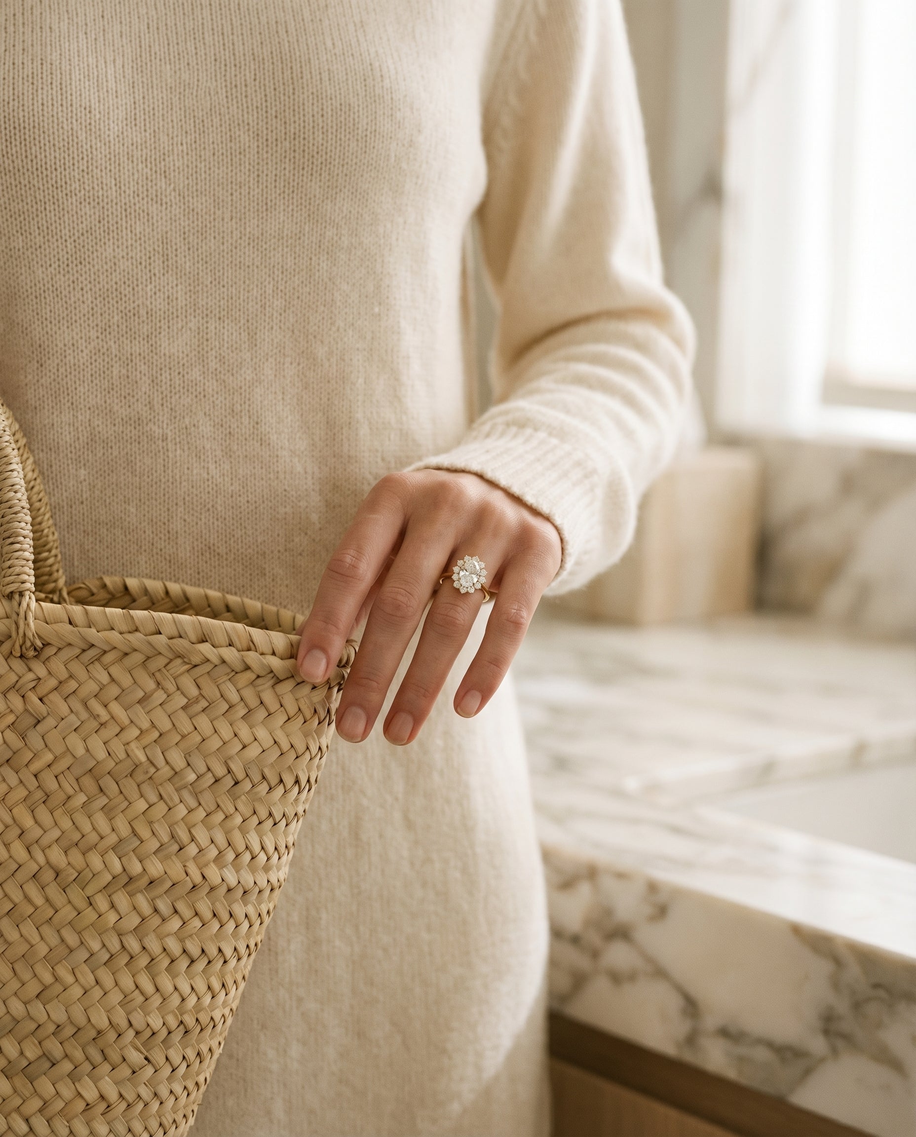 Made to order: The Eloise oval engagement ring setting in 18K Yellow Gold | RockHer