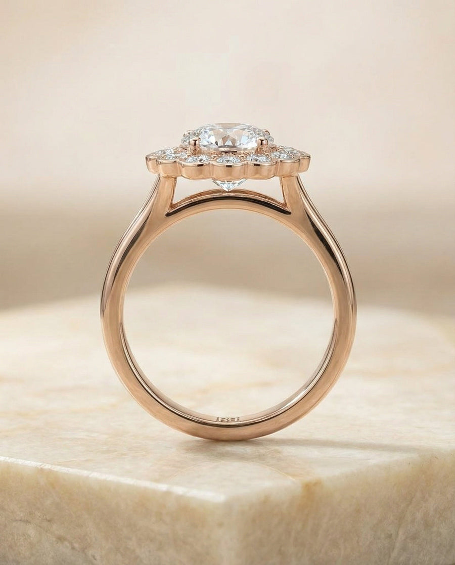 The Nera Select Engagement Ring, made to order in our Los Angeles atelier