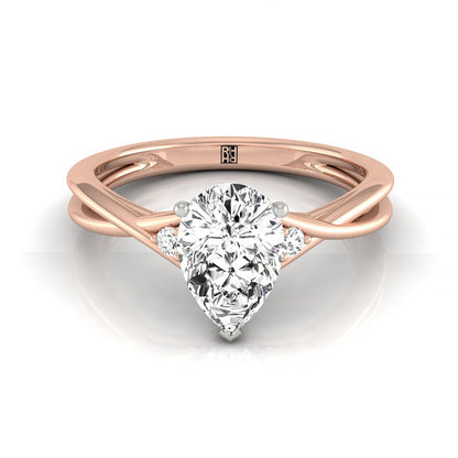 The Dusty Select Solitaire Engagement Ring with Lab Diamond in 14K Rose Gold - view 1