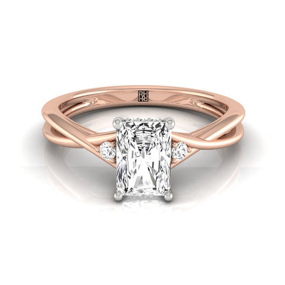 The Dusty Select Solitaire Engagement Ring with Lab Diamond in 14K Rose Gold - view 1