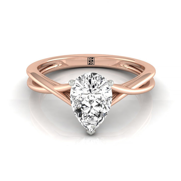The Grace Select Solitaire Engagement Ring with Lab Diamond in 14K Rose Gold - view 1