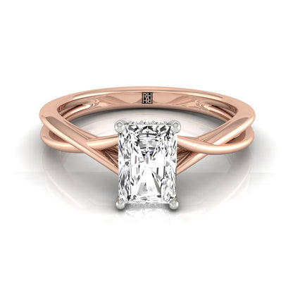 The Grace Select Solitaire Engagement Ring with Lab Diamond in 14K Rose Gold - view 1