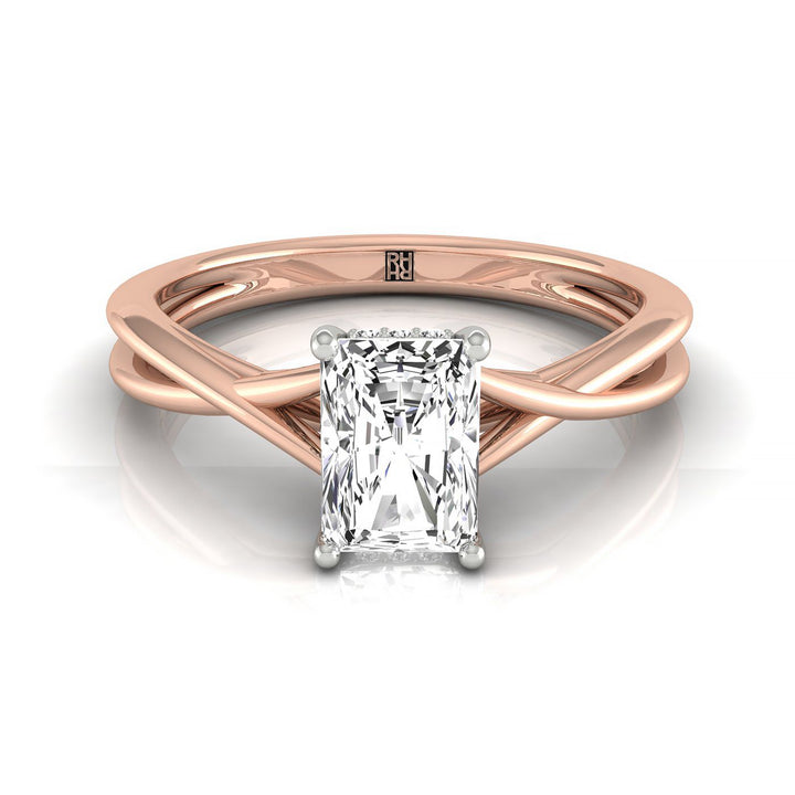 The Grace Select Solitaire Engagement Ring with Lab Diamond in 14K Rose Gold - view 1
