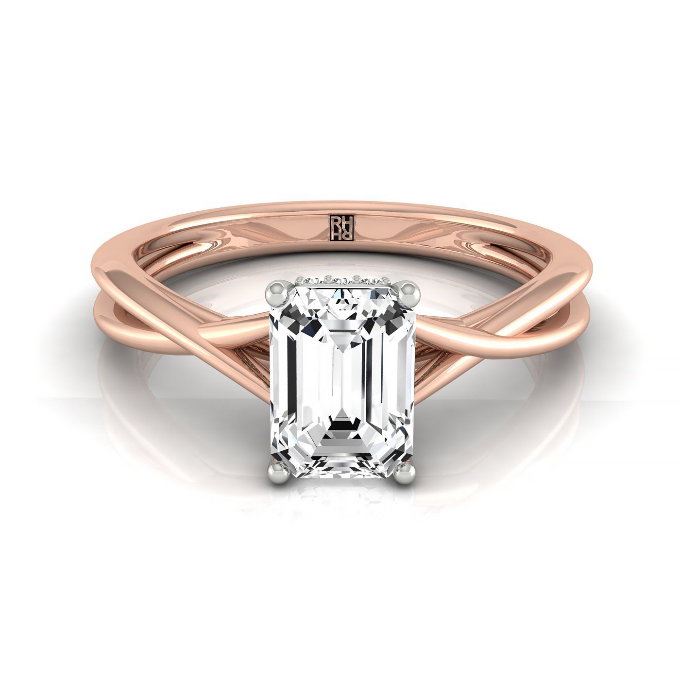 The Blondie Select Solitaire Engagement Ring with Lab Diamond in 14K Rose Gold - view 1