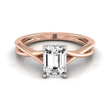 The Blondie Select Solitaire Engagement Ring with Lab Diamond in 14K Rose Gold - view 1