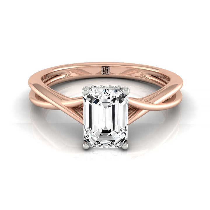 The Blondie Select Solitaire Engagement Ring with Lab Diamond in 14K Rose Gold - view 1