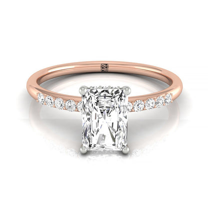 The Abbey Select Solitaire Engagement Ring with Lab Diamond in 14K Rose Gold - view 1