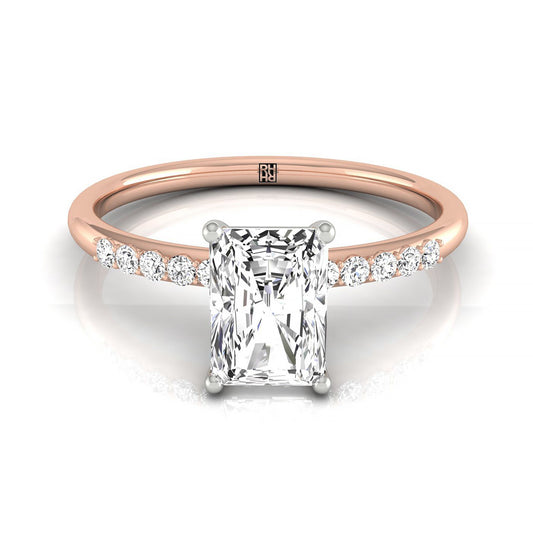 The Cherie Select Solitaire Engagement Ring with Lab Diamond in 14K Rose Gold - view 1
