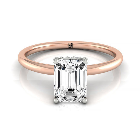 The Eartha Select Emerald Engagement Ring in 14K Yellow Gold – view 1
