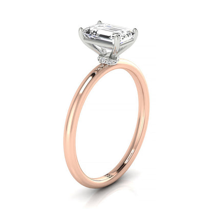 The Cyndi Select Solitaire Engagement Ring with Lab Diamond in 14K Rose Gold - view 2