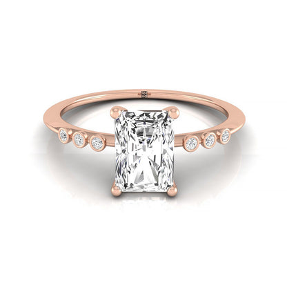 The Peggy Select Solitaire Engagement Ring with Lab Diamond in 14K Rose Gold - view 1