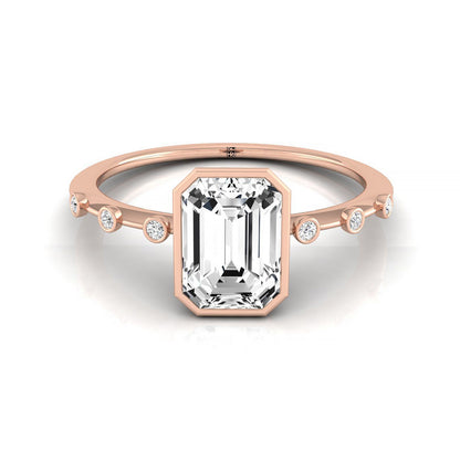 The Brandi Select Solitaire Engagement Ring with Lab Diamond in 14K Rose Gold - view 1