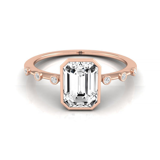 The Brandi Select Solitaire Engagement Ring with Lab Diamond in 14K Rose Gold - view 1