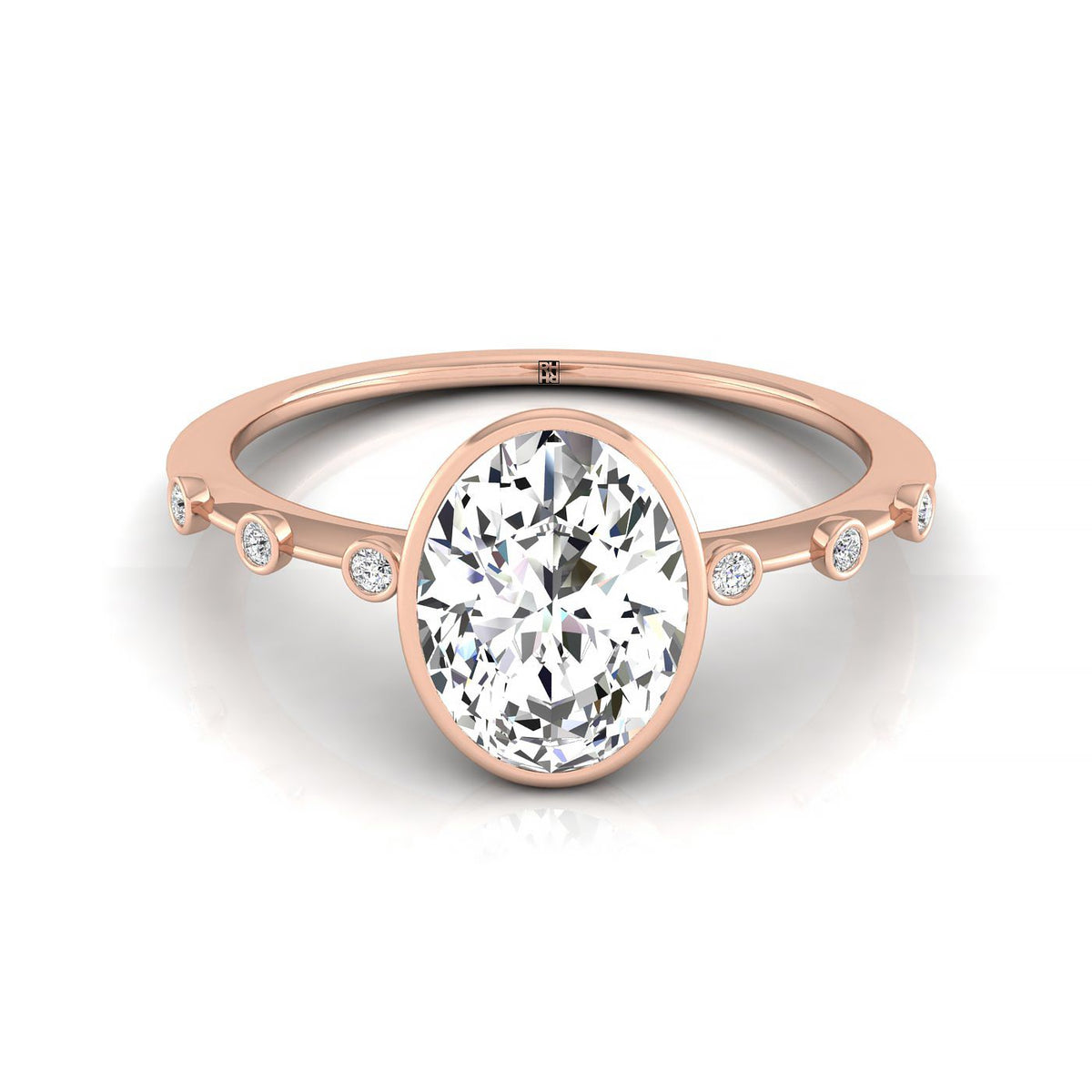 The Brandi select solitaire engagement ring setting, shown in 14K Rose Gold | RockHer