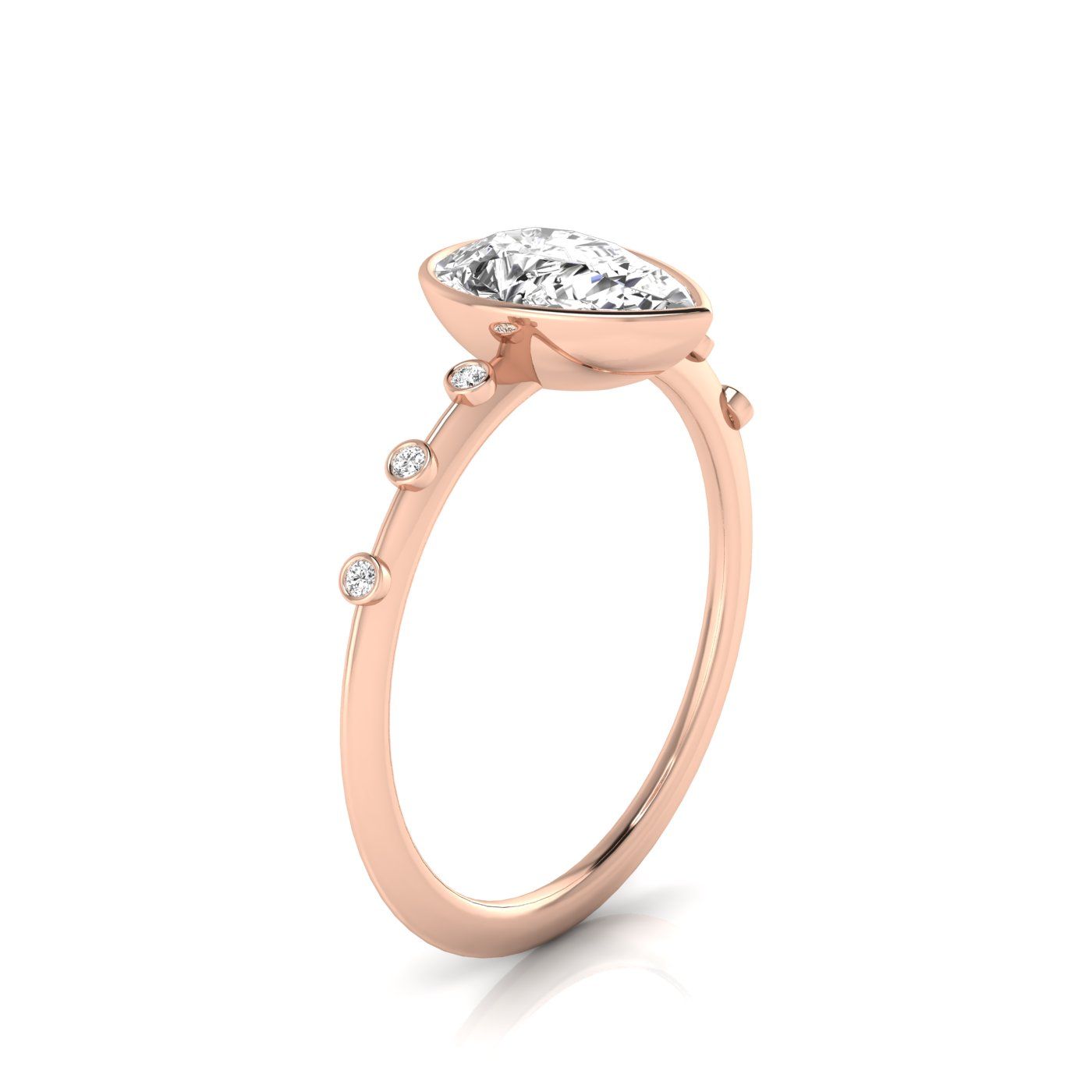 Select Solitaire styling on The Brandi princess engagement ring setting | RockHer