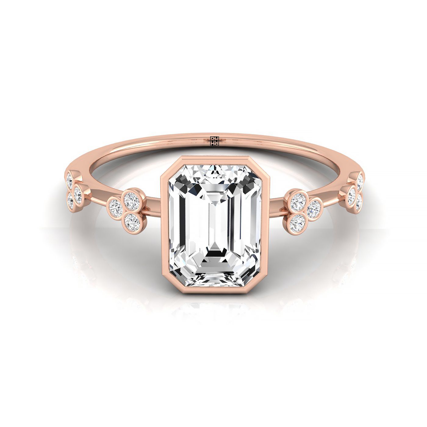 The Miley Select Solitaire Engagement Ring with Lab Diamond in 14K Rose Gold - view 1