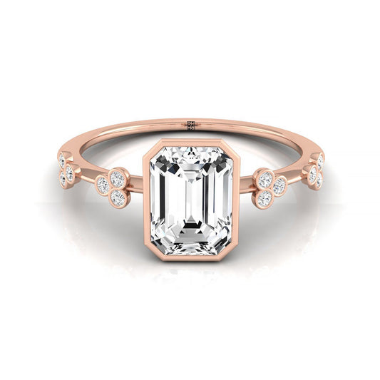 The Miley Select Solitaire Engagement Ring with Lab Diamond in 14K Rose Gold - view 1