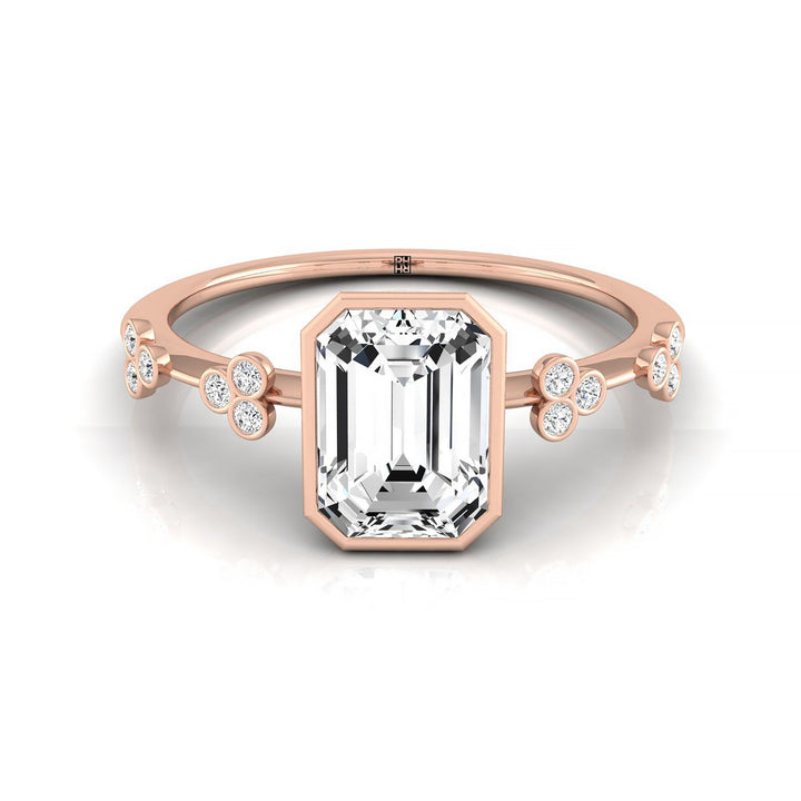 The Miley Select Solitaire Engagement Ring with Lab Diamond in 14K Rose Gold - view 1
