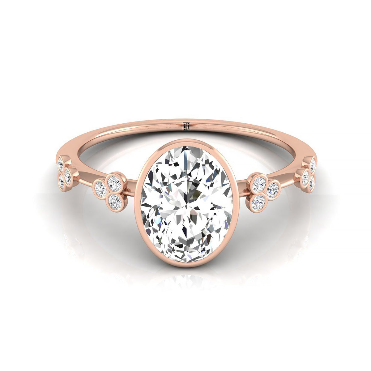 The Miley select solitaire engagement ring setting, shown in 14K Rose Gold | RockHer