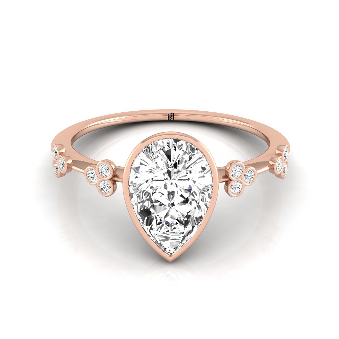 The Miley select solitaire engagement ring setting, shown in 14K Rose Gold | RockHer