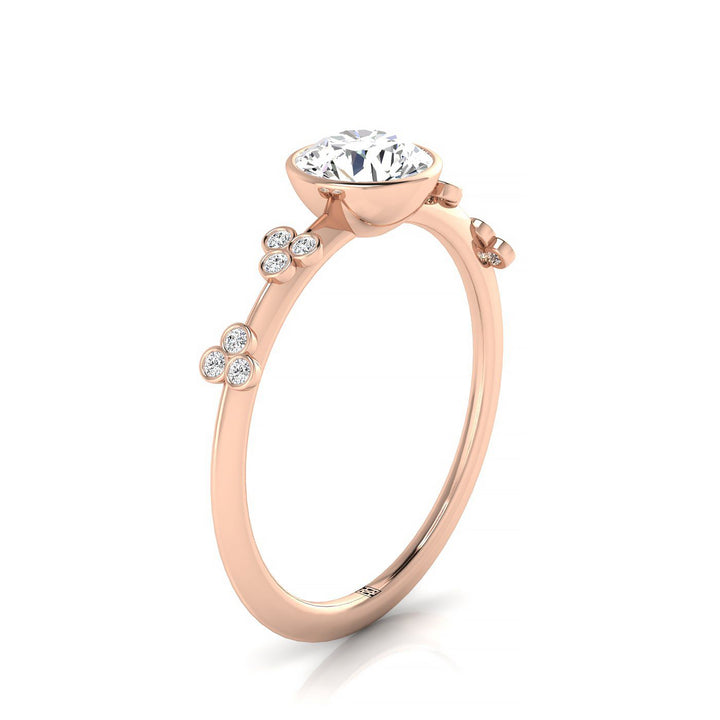 The Miley Select Solitaire Engagement Ring with Lab Diamond in 14K Rose Gold - view 2