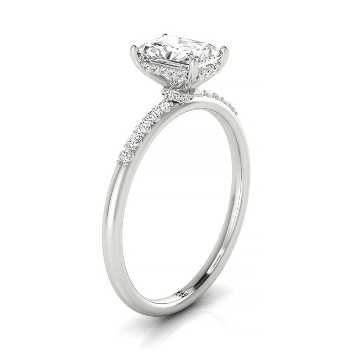 The Abbey Select Solitaire Engagement Ring with Lab Diamond in Platinum - view 2