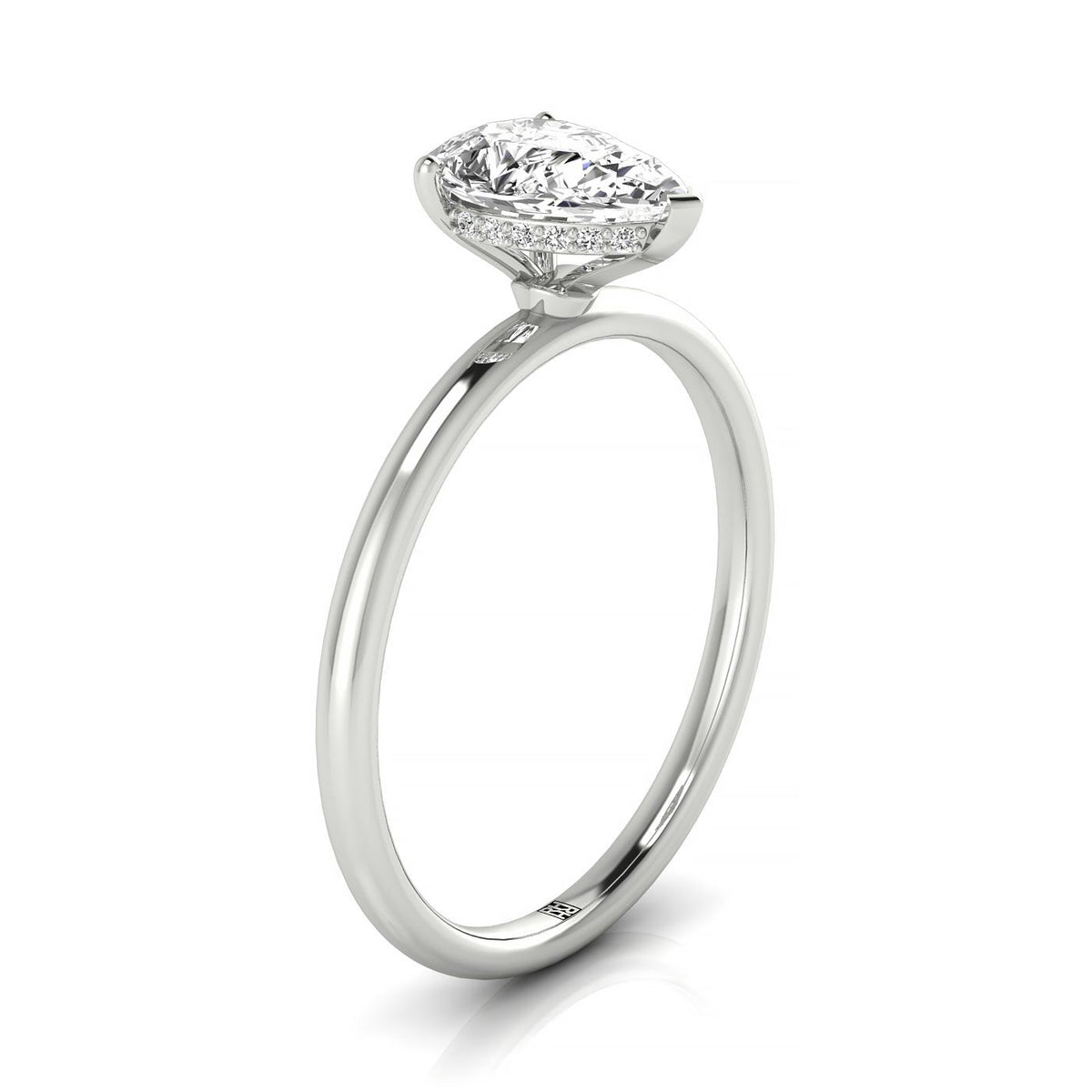 Made to order: The Eartha princess engagement ring setting in 18K White Gold | RockHer