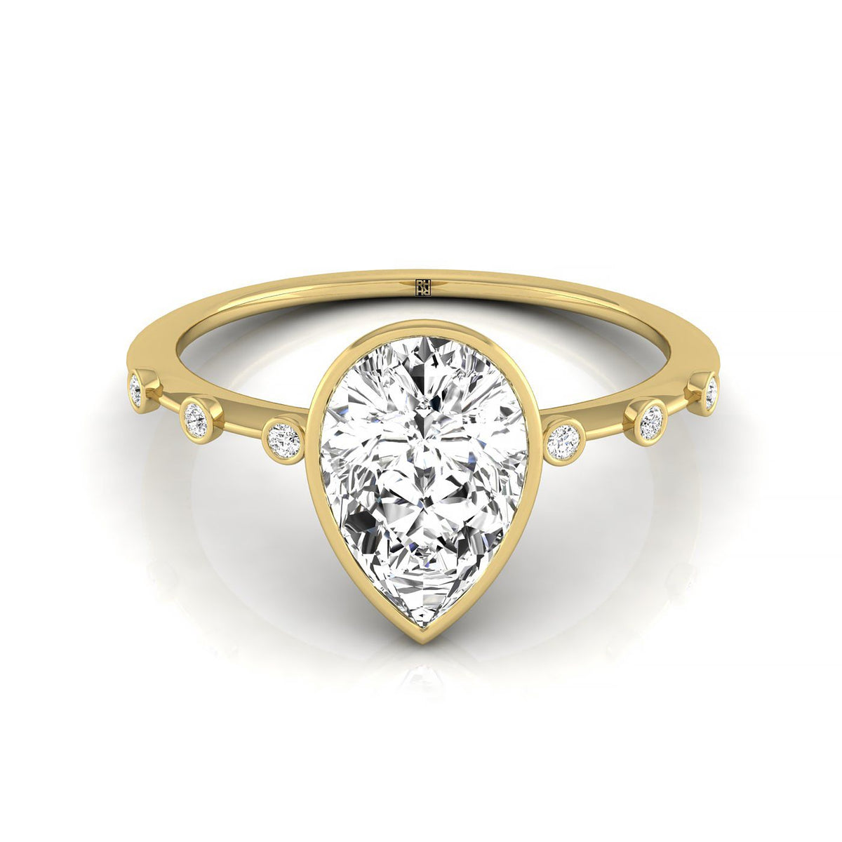 The Brandi select solitaire engagement ring setting, shown in 18K Yellow Gold | RockHer