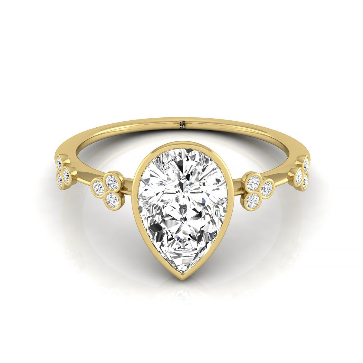 The Miley select solitaire engagement ring setting, shown in 18K Yellow Gold | RockHer