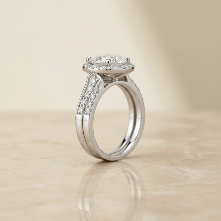 The Genesis Matching Wedding Band, Cushion in Platinum | RockHer