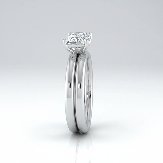 The Gilda Matching Wedding Band, Radiant in Platinum