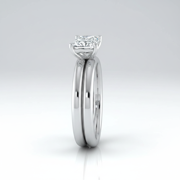 The Gilda Matching Wedding Band, Radiant in Platinum | RockHer