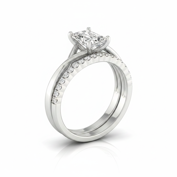 The Grace Matching Wedding Band, Radiant in Platinum | RockHer