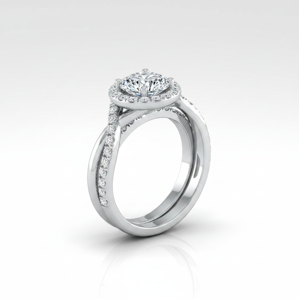 The Harmony Matching Wedding Band, Round in Platinum
