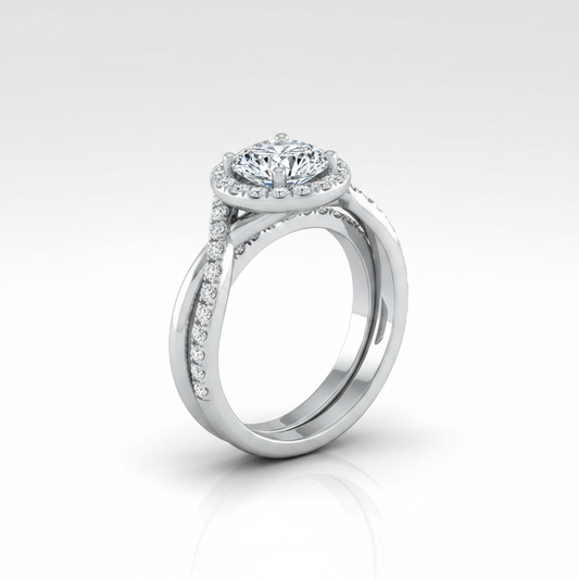 The Harmony Matching Wedding Band, Round in Platinum